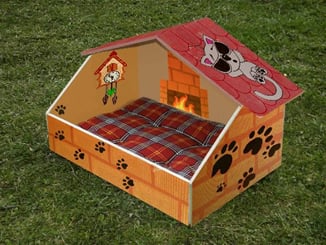 pelíšek pro psa MIKY 60x40 cm - MIKY malování KOČKA